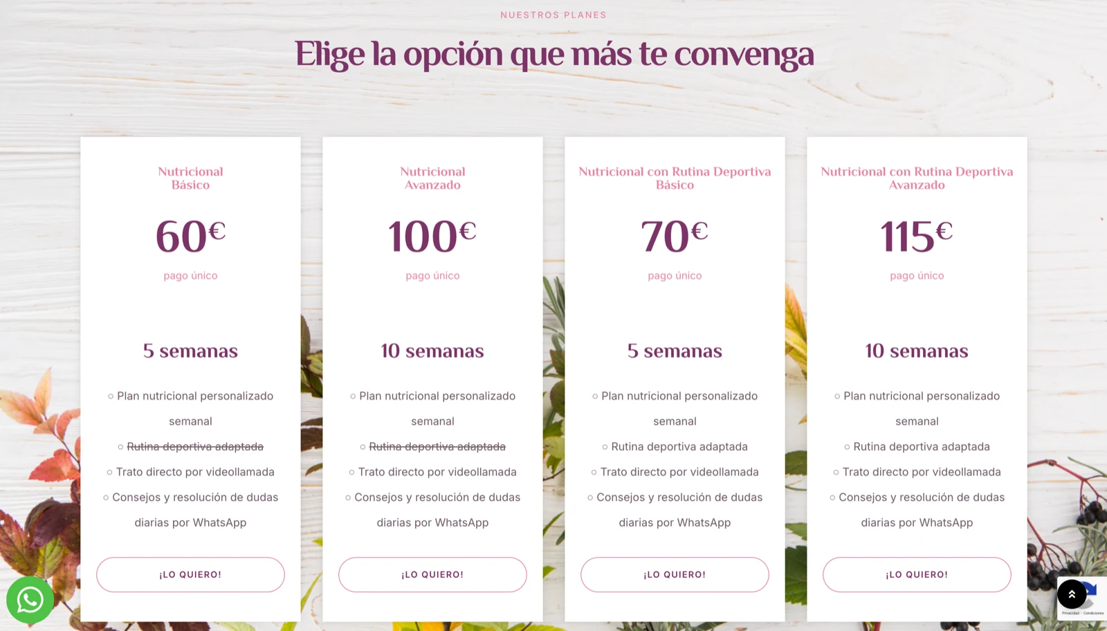 Captura · Filosofía Nutricional