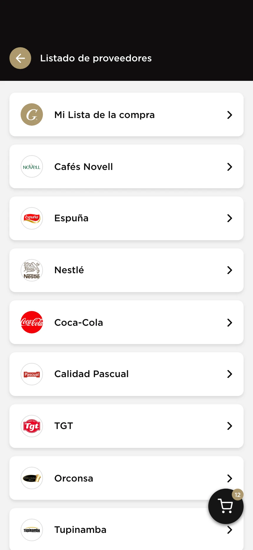 Mis proveedores