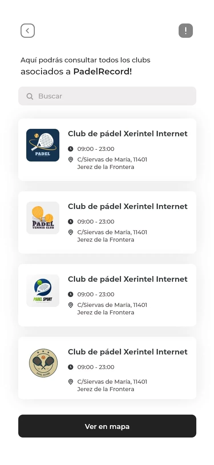 Captura · Padel Record